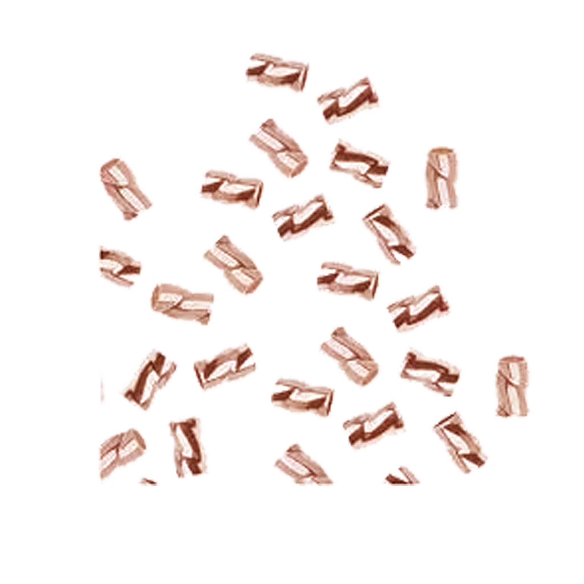 Bali Designs - Wholesale Beads - CRRG-103-3X2MM Rose Gold Overlay Twisted Crimp Bead