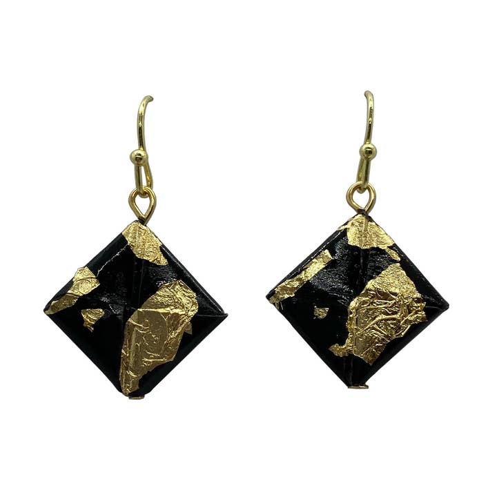 Origami Earrings (Water Resistant) - The Beatrix for wholesale by Paper Moon Origami Co.