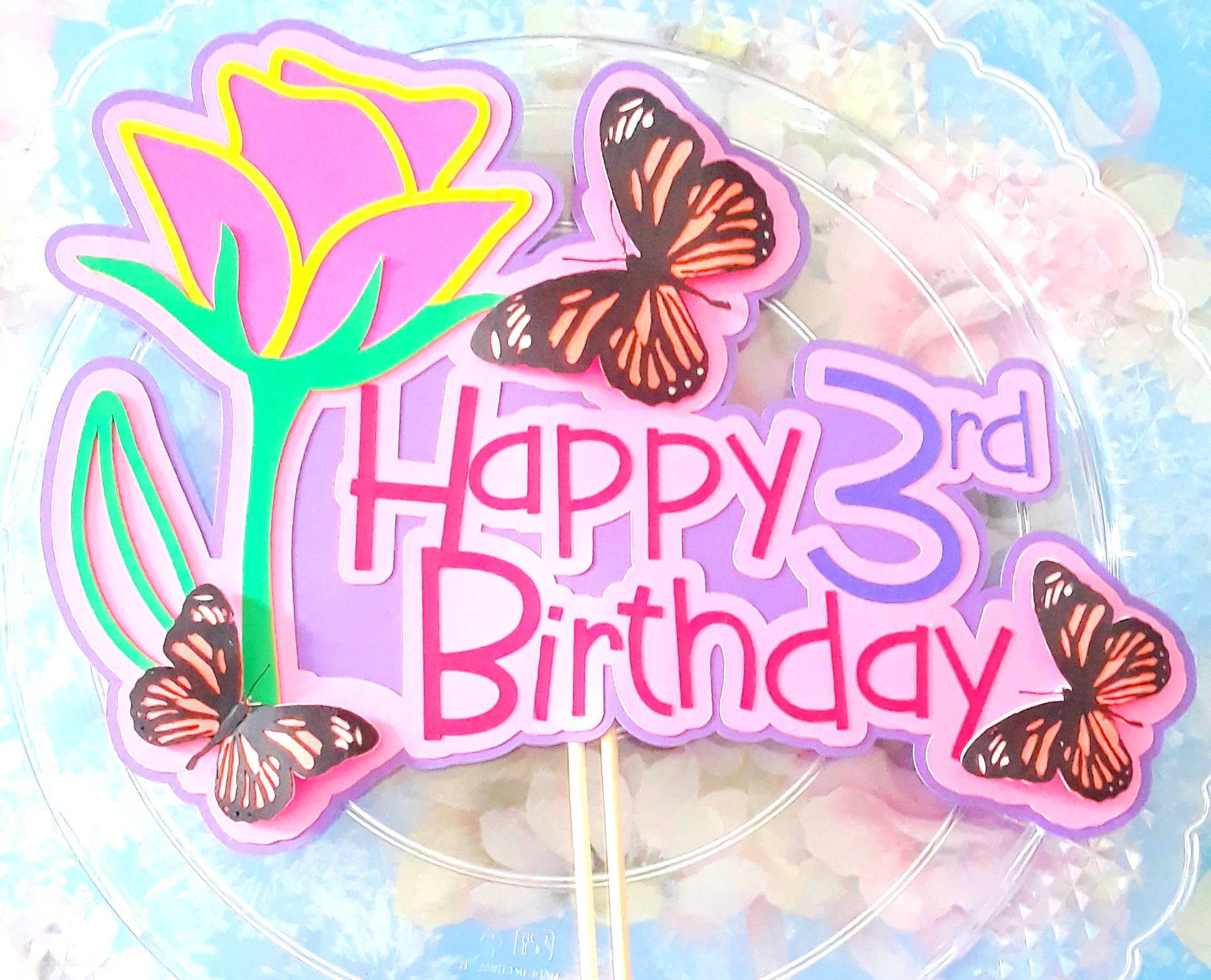 Dream Events in Paper – wholesale Cake/cupcake topper – Bug Themed Cake Topper4
