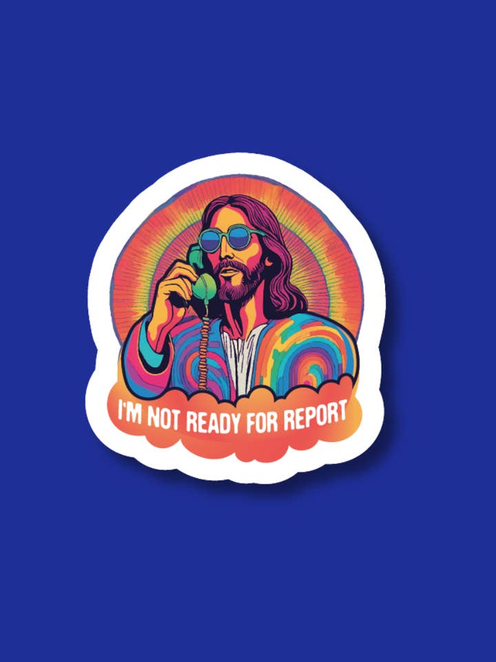 Badge Reel Topper - 'I'm Not Ready' Design for wholesale by Snarkynurses