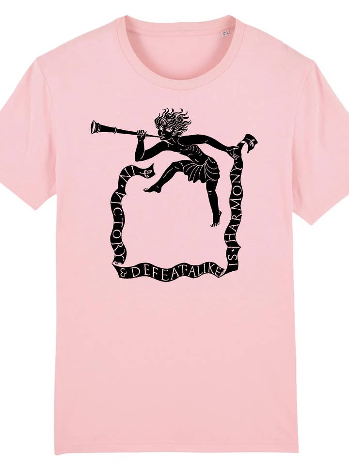 In Victory and Defeat Alike is Harmony av Eric Gill - T-shirt i ekologisk bomull för wholesale av Flashback Shop