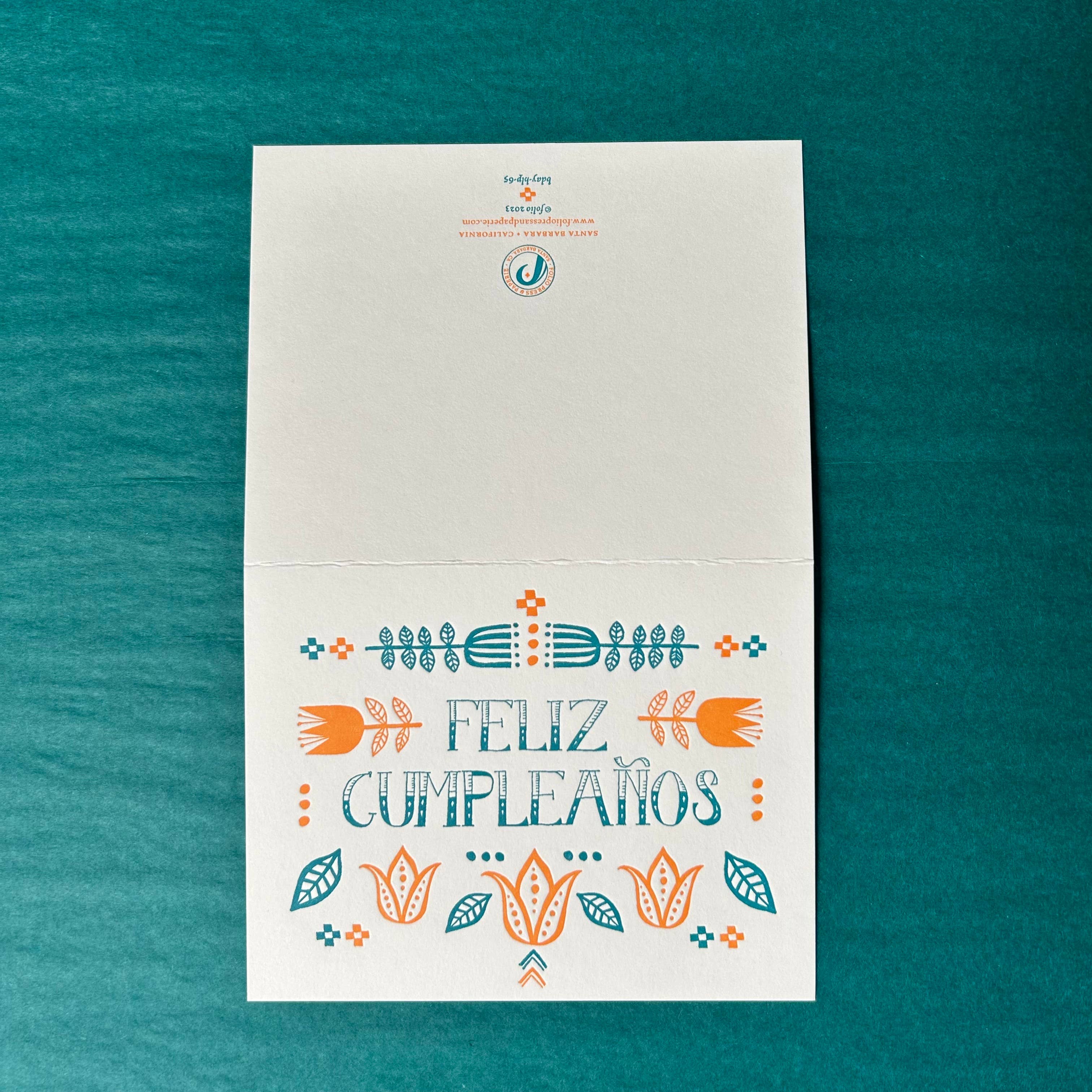 folio press & paperie - Wholesale Verjaardagskaartje - Feliz Cumpleaños kaart3