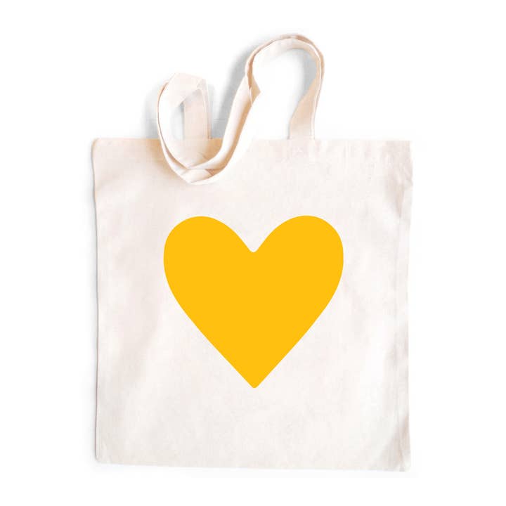 Solid Color Heart Tote Bag for wholesale by Little Lark