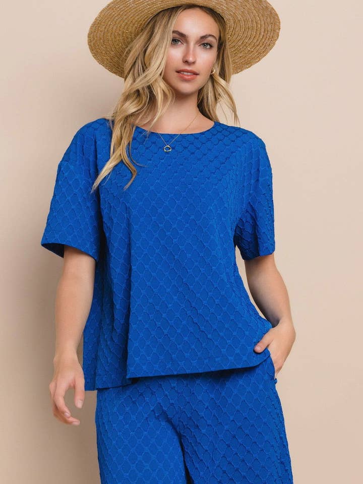 Top em Tecido Jacquard por atacado de Oddi