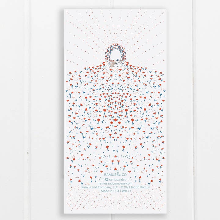 Ramus & Co. - Wholesale Wedding Card - Bunnies Wedding Picture - Long Card1