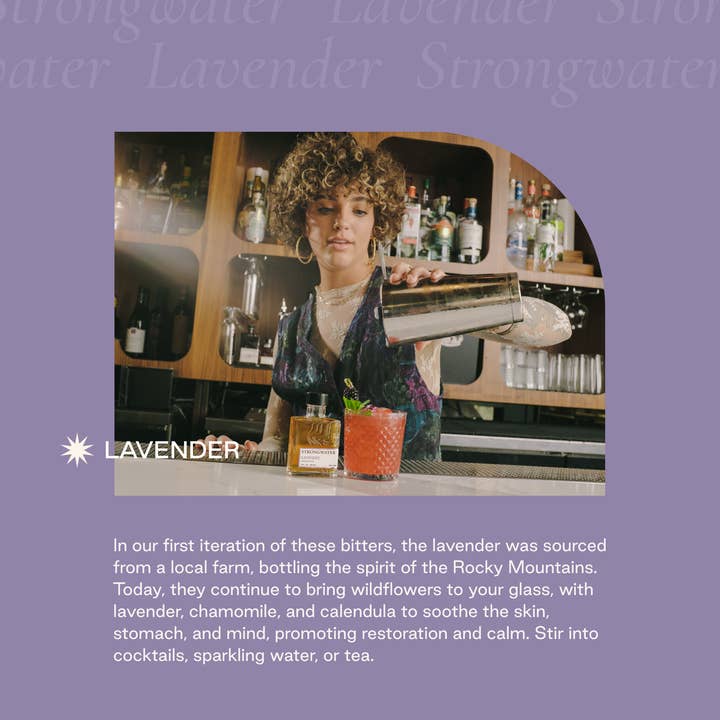 Strongwater - Wholesale Bitters - Lavender Floral Bitters2