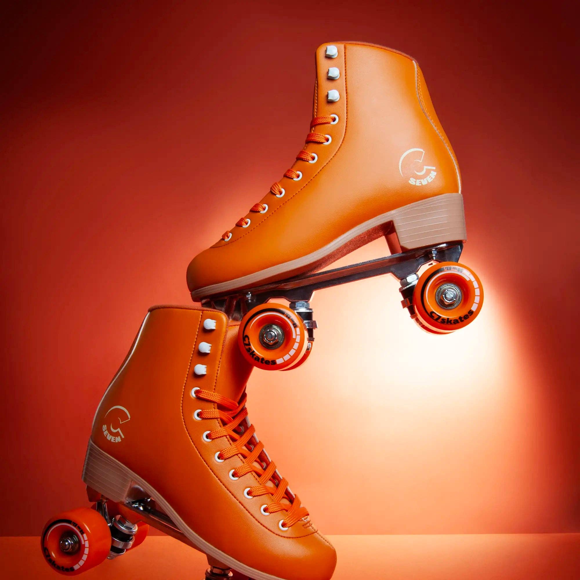 C7skates - Wholesale Roller Skates - Women's - Carrot Orange Quad Skates6