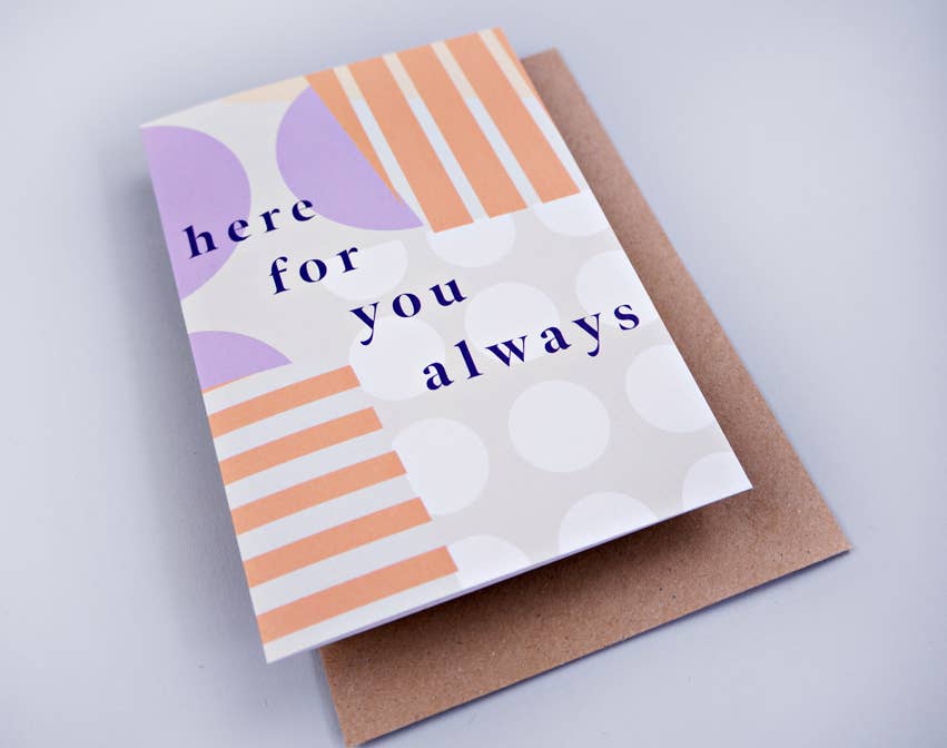 The Completist (No duties on USA orders!) - Wholesale Love Card - Here For You Always Card1