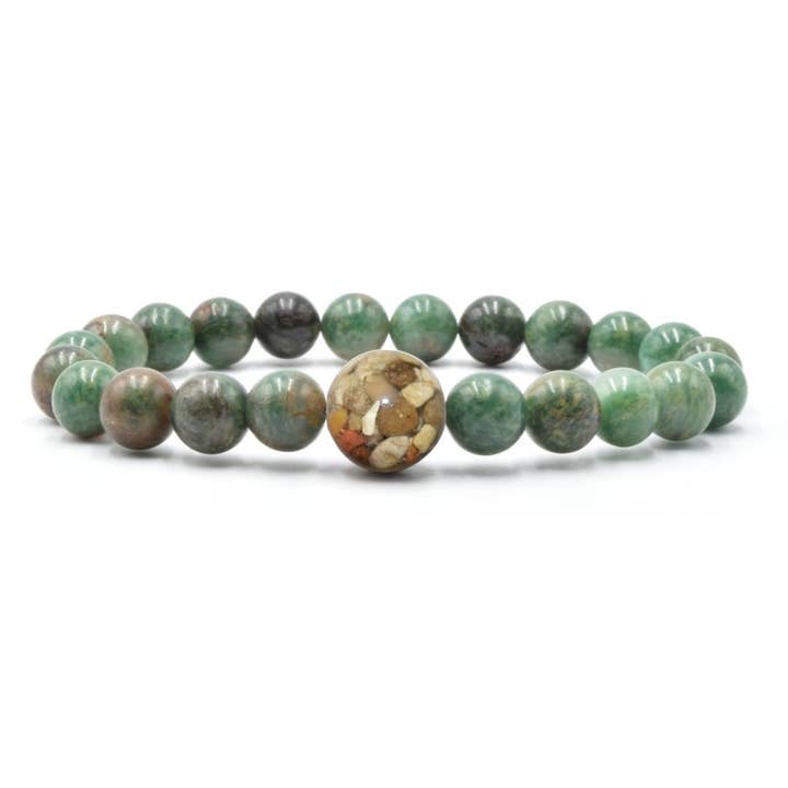 Homes Bracelets - Wholesale Beaded Bracelet - Wear a Real Piece of Lake Michigan - African Jade