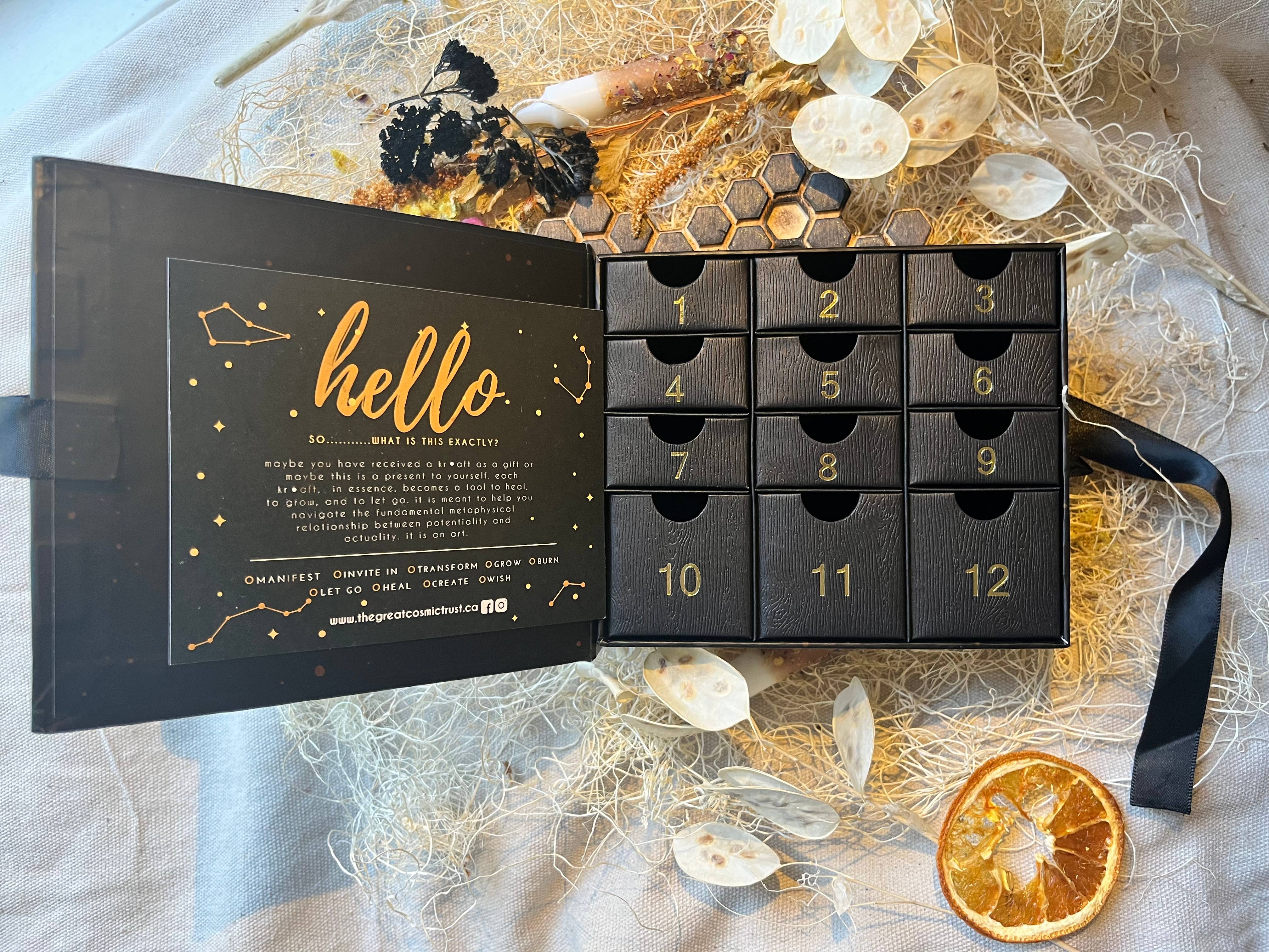 The Chaotic Good (previously The Great Cosmic Trust) - Vendita all'ingrosso Calendario dell'avvento - Scatola regalo dell'Avvento- Vuota- pronta per riempire 12 cassetti numerati0