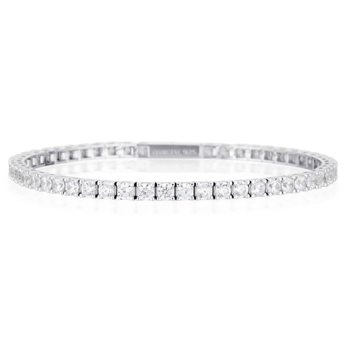 Selena 3mm Silver Tennis Bracelet for wholesale by Georgini Jewellery