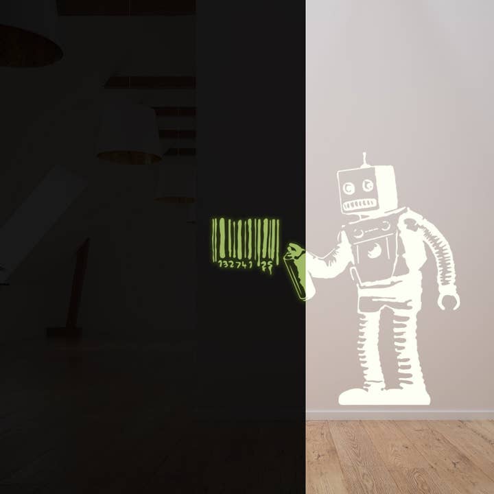Autocollant mural en vinyle phosphorescent - Décalcomanie lumineuse néon pour chambre d'enfant pour la vente par Decords