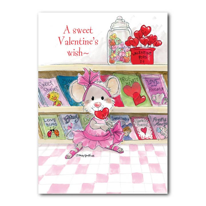 Sweet Tooth Valentine's Day Greeting Card for wholesale by Suzy's Zoo Store