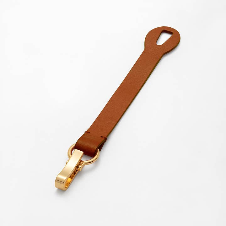 Fumy – wholesale Bangle bracelet – Siv leather bracelet - Ocra brown (Gold)