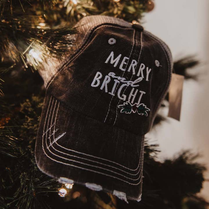 Merry and Bright Trucker Hat for wholesale by Katydid