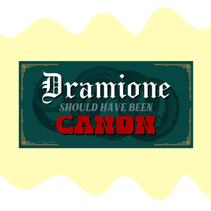 Autocolante Para-Choques Dramione Harry Potter por atacado de Facing the Sunshine Stationery + Design