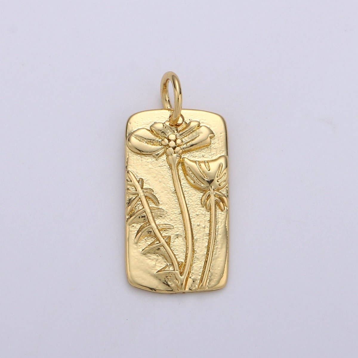 Aim Eternal - Wholesale Individual Charm/Pendant - Dandelion Charms, Gold Dandelion Pendant, or Dainty Dandelion Charm, Small Dandelion Charm  for Necklace Floral Flower Jewelry D-6240
