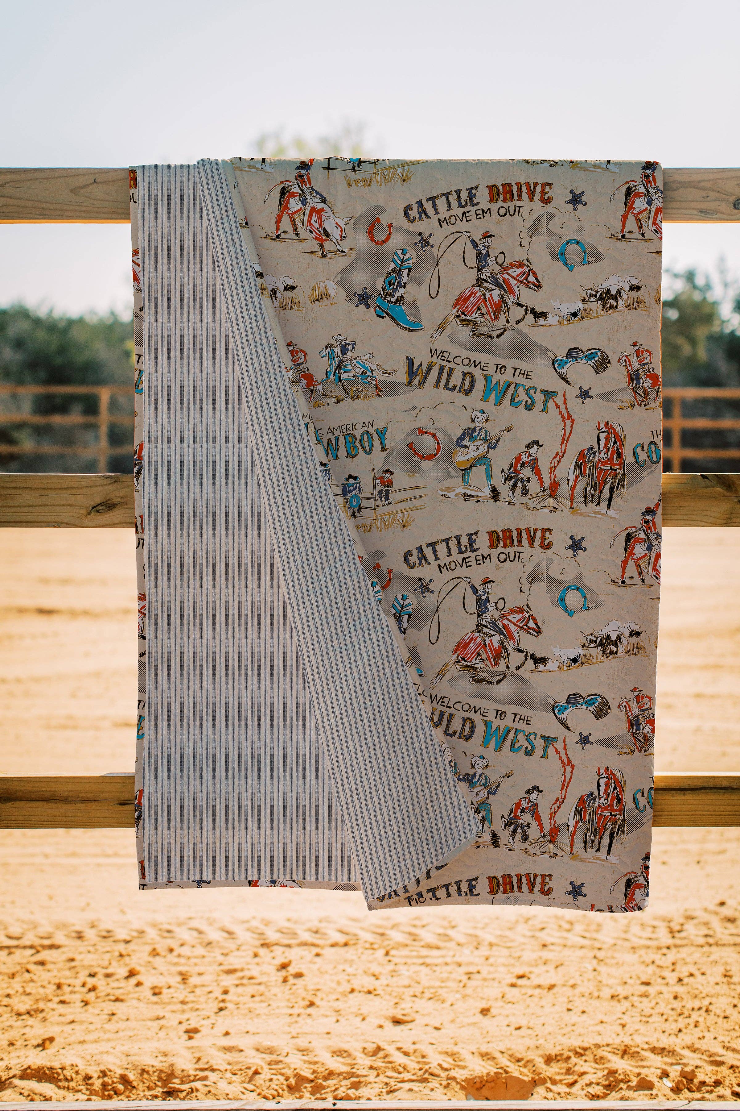 Ida Mae Home - Wholesale Quilt - Cattle Drive Linen Quilt0
