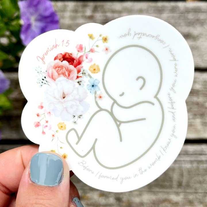 Pro-life Sticker for wholesale by Raising Faith Prints