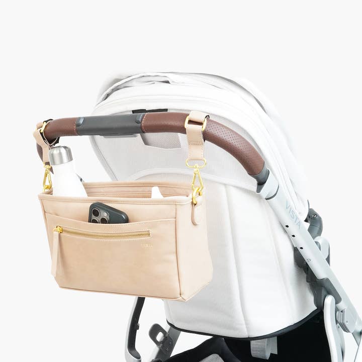 Fawn Design - Wholesale Stroller Cover/Accessory - Baby - The Stroller Caddy - Faux Leather Bag With Adjustable Straps6