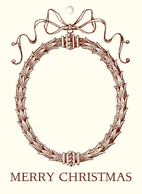 Alexa Pulitzer - Wholesale Gift Tag - Merry Christmas Cartouche Gift Tags0