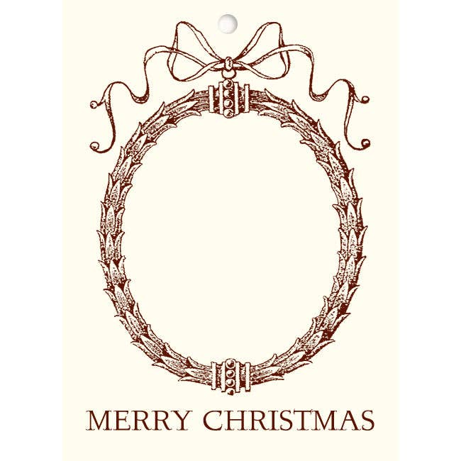 Alexa Pulitzer - Wholesale Gift Tag - Merry Christmas Cartouche Gift Tags