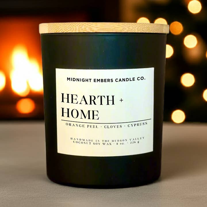 Hearth + Home 10 oz. Candle Perfect Holidays Christmas 2025 for wholesale by Midnight Embers Candle Co.