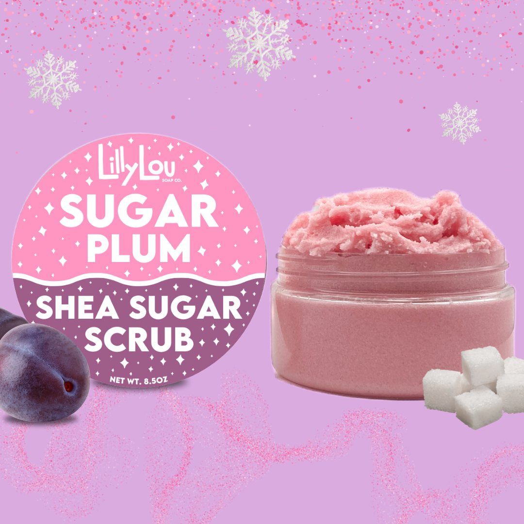 Lilly Lou Soap Co. - Wholesale Body Scrub/Exfoliant - Sugar Plum Sugar Scrub | Exfoliating Christmas Body Scrub2