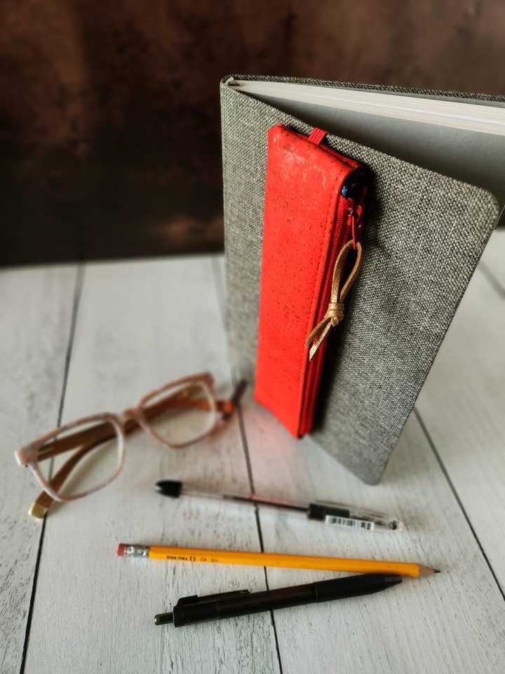 Federmäppchen für Notizbücher, warme Farben, 6 Stück für den Großhandel von Bamboo Hill