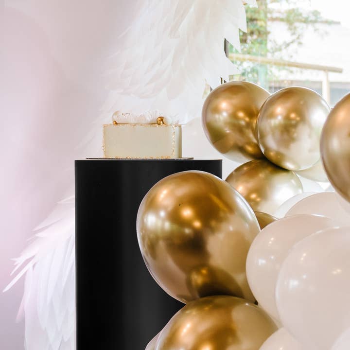 Portofino International Trading, USA - Wholesale Retailer Display Stand/Case - Metal Cylinder Pedestals Display 3pc/set - Matte Black2