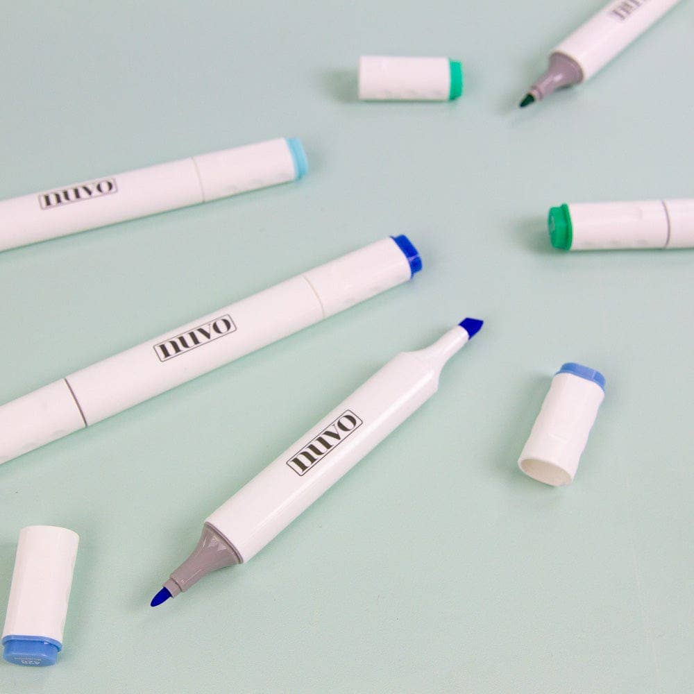 Tonic Studios – wholesale Marker – Nuvo - Marker Pen Collection - Sea & Skies - 12 Pack - 526n5