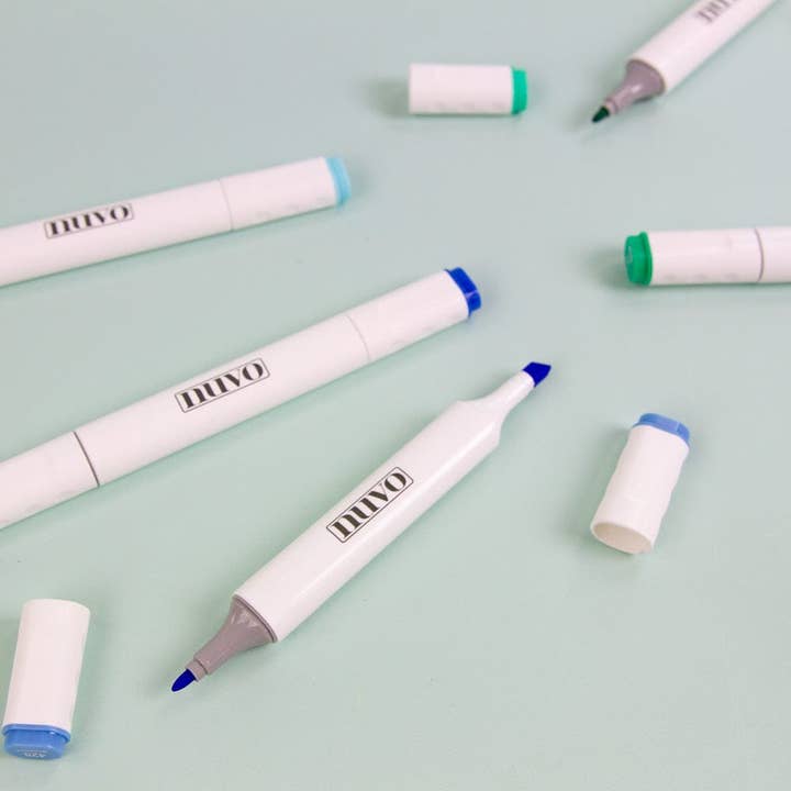 Tonic Studios – wholesale Marker – Nuvo - Marker Pen Collection - Sea & Skies - 12 Pack - 526n5