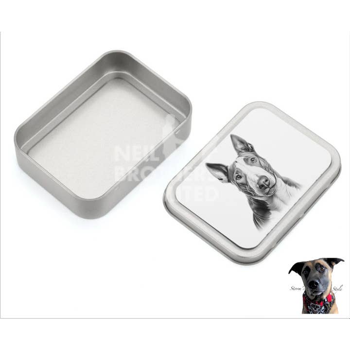 Storms Style - Wholesale Pet Treat Jar - Dog - Black and Grey Small Dog Metal Treat Tin - lots of breeds8