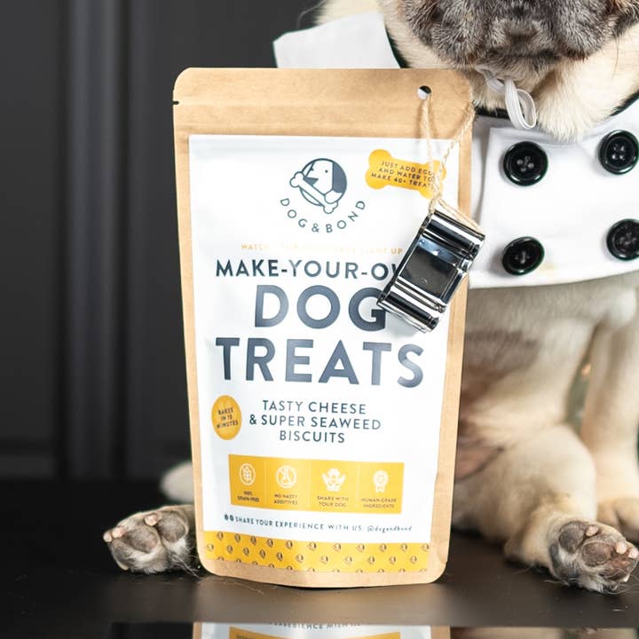 Make-Your-Own Dog Treats: Tasty Cheese & Super Seaweed for wholesale by Dog & Bond – Award-Winning Pet Gifts & Dog Treat Kits