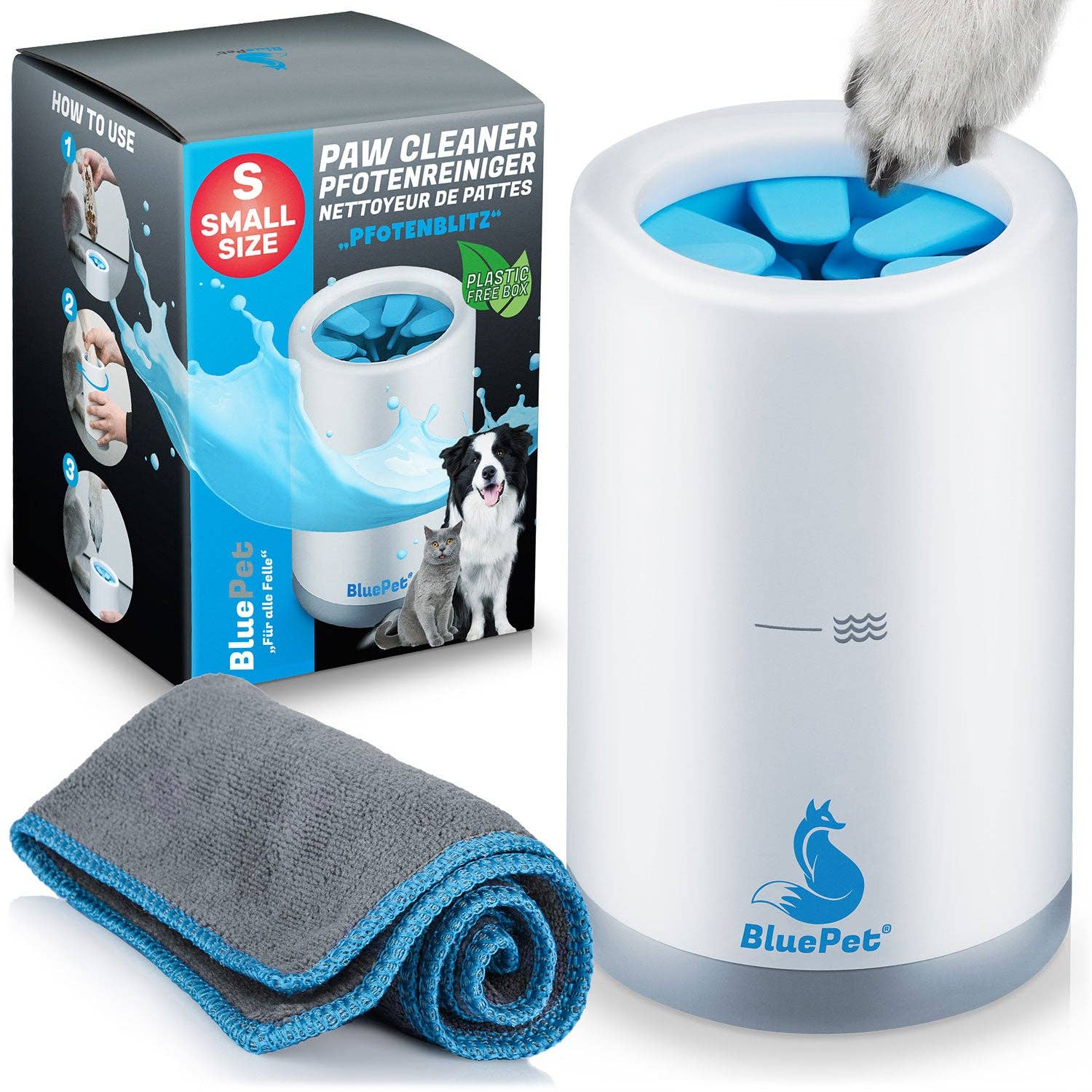 BluePet - Vendita all'ingrosso Strumento per la toelettatura del pelo - Cani - "PawBlitz" - detergente pratico per zampe di cani7