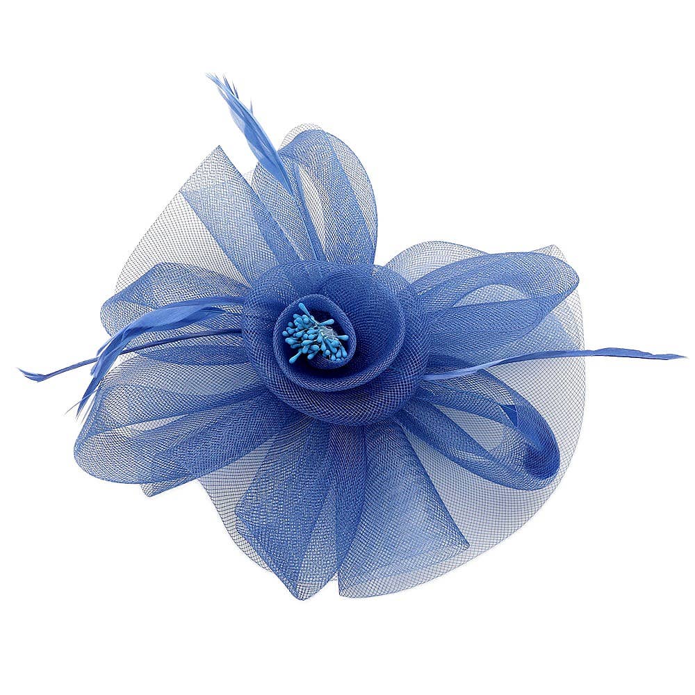 Diacly - Wholesale Fascinator Hat - Women's - Chic Mesh Flower Feather Kentucky Derby Fascinator Hat8
