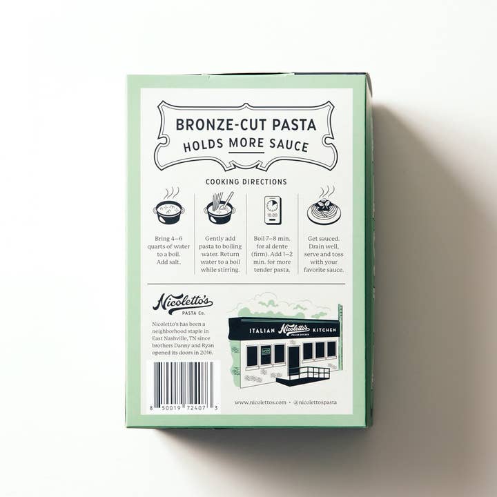 Nicoletto's Pasta Co. - Wholesale Pasta - Bronze Cut Campanelle