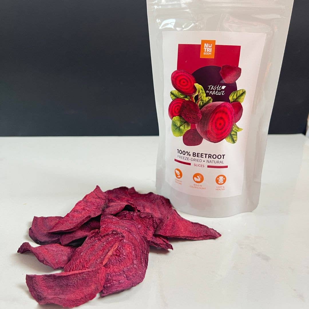 NutriBoom - Wholesale Dried/Dehydrated Vegetables - Freeze Dried Beetroots 13g un 25g packs1