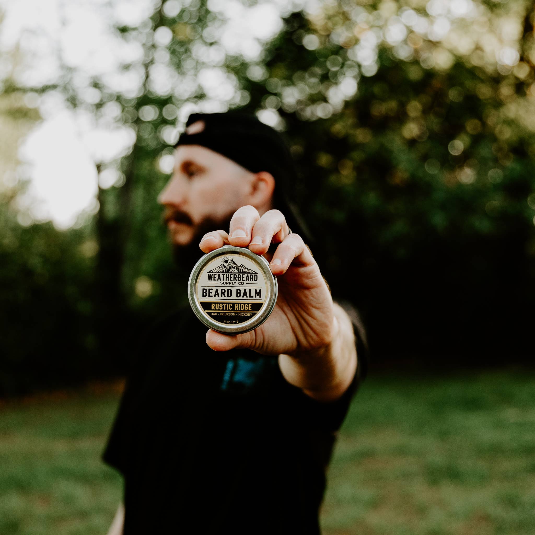Weatherbeard | Beard Oils, Balms, Butters, & Cologne For Men - Wholesale Beard Styling Product - Rustic Ridge Beard Balm - Oak, Hickory, Bourbon1
