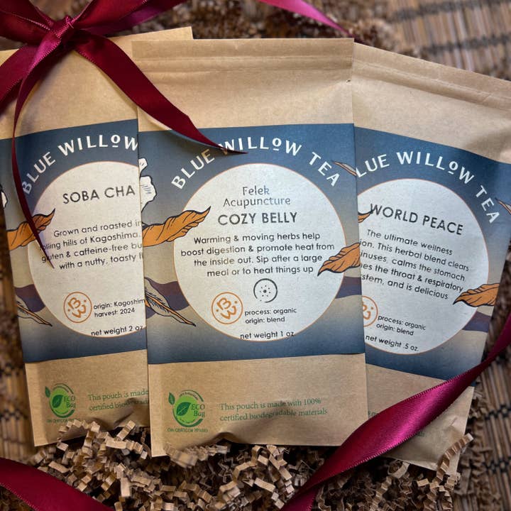"Keep Calm" Kruidenproeverij voor wholesale door Blue Willow Tea