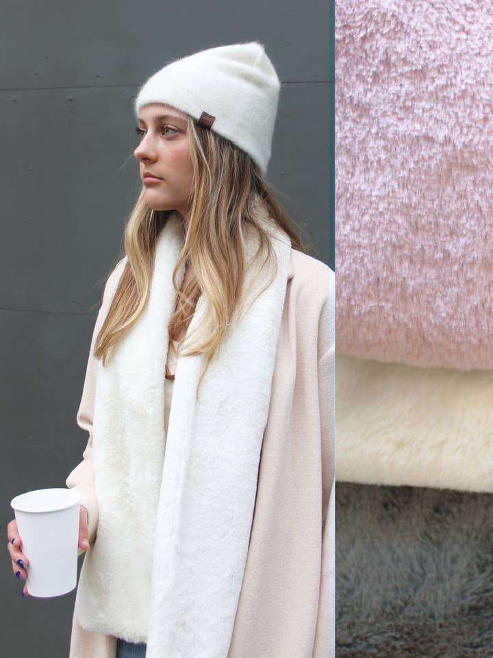 The Teddy Super Soft Faux Fur Scarf for wholesale by Apres