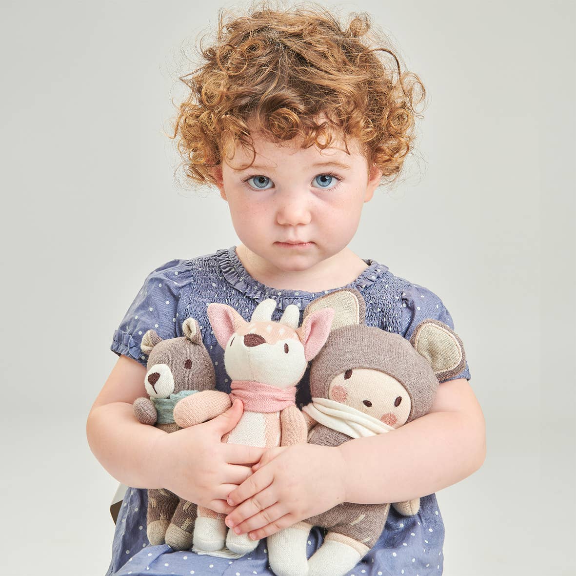 ThreadBear Design UK/EU – wholesale Stuffed/plush toy – Kids & baby – ThreadBear Fred Bear - Knitted Soft Toy 18cm1