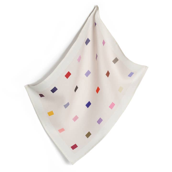 Hellen van Berkel HeartMadePrints - Wholesale Tea Towel - block pink tea towel 100% bio linen