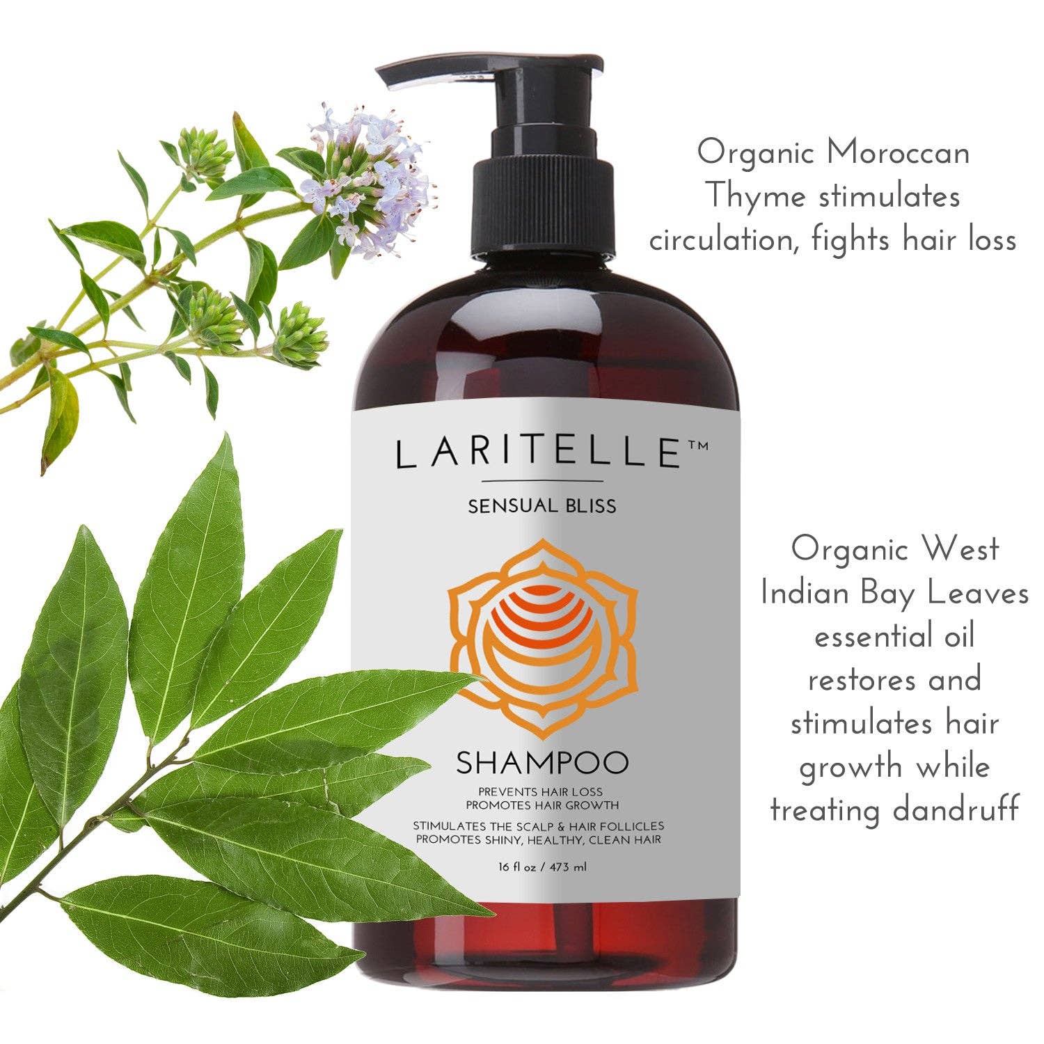 LARITELLE - Vente Shampoings - Shampooing biologique Laritelle Sensual Bliss 17,5 oz6