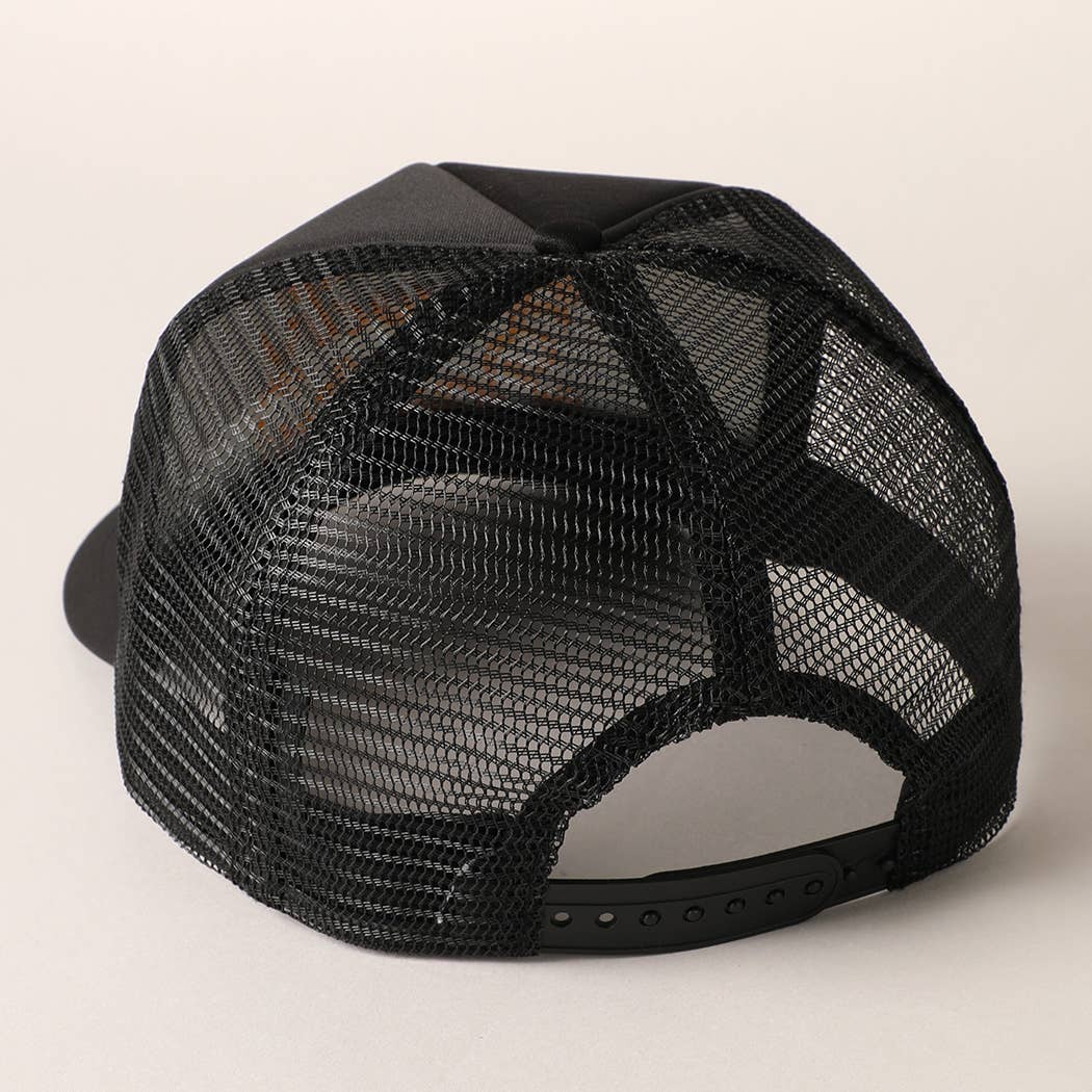 Fashion City - Wholesale Trucker Hat - Women's - Howdy Darlin' Embroidered Mesh Back Trucker Cap3