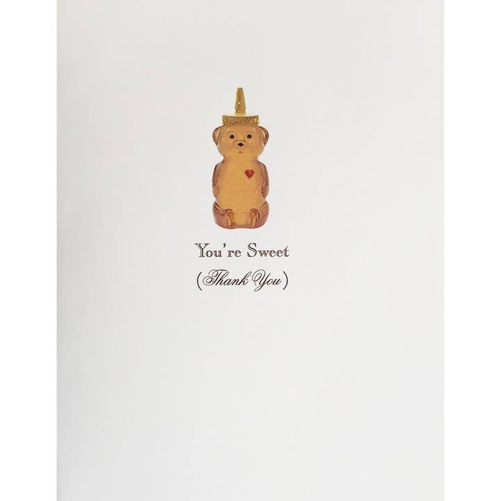 Honey Bear Thank You Card for wholesale by Lumia Designs