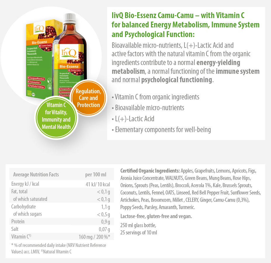 livQ - Wholesale Oral Supplement/Vitamin - livQ organic essence camu-camu, fermented natural concentrate4