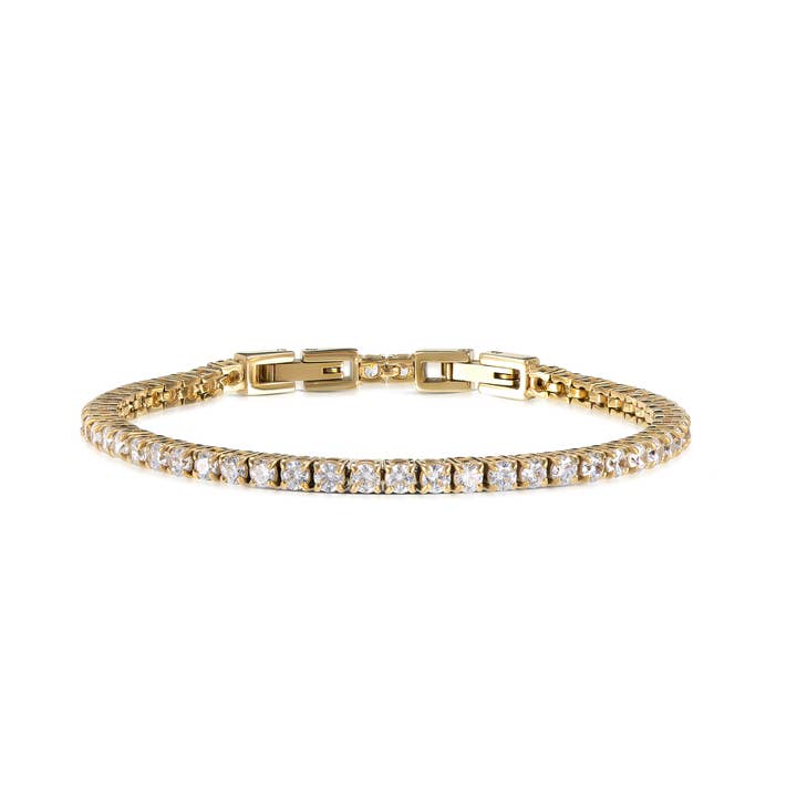Aurea Clear Tennis Bracelet for wholesale by Hey Harper