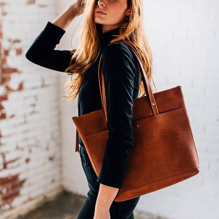 LIZ RIDEN - Wholesale Tote Bag - Women's - Classic Tote-Caramel11