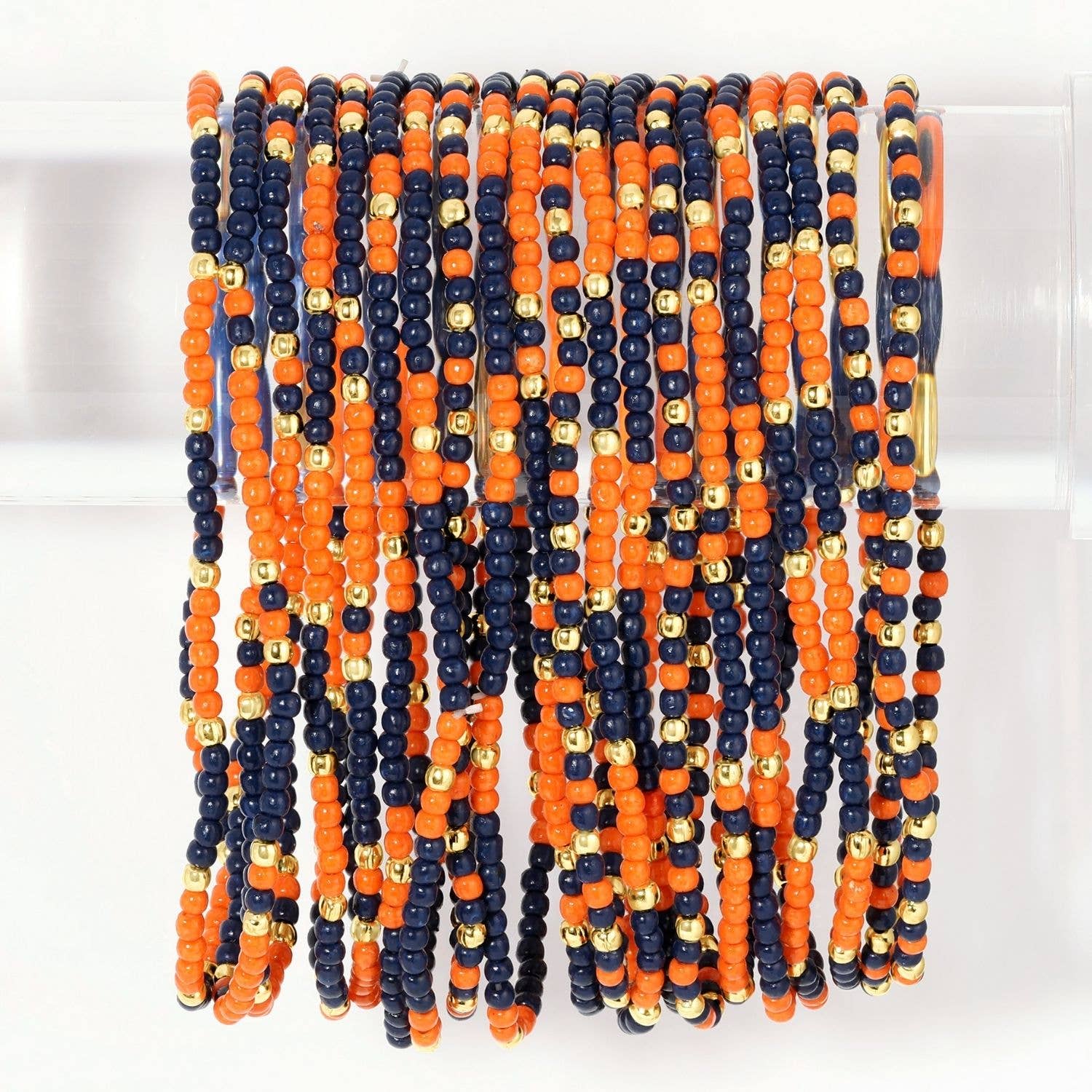 Splendid Iris - Wholesale Jewelry Set - Stretch Seed Bead GAME DAY Bracelets5